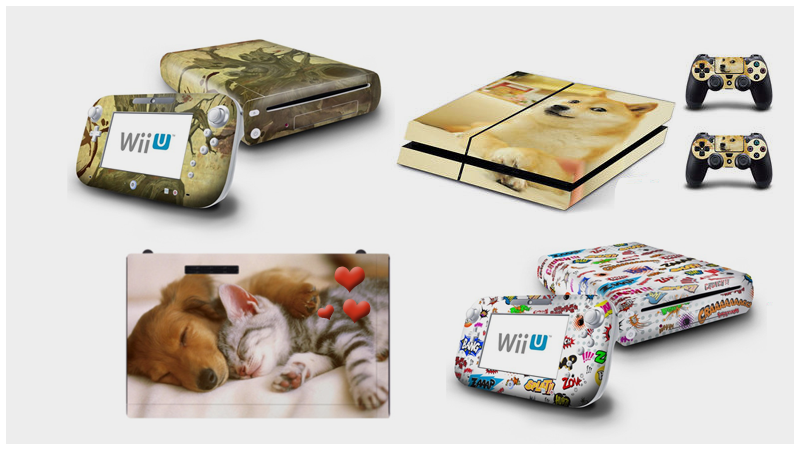 geeky, valentine, decal, skin, console, customize